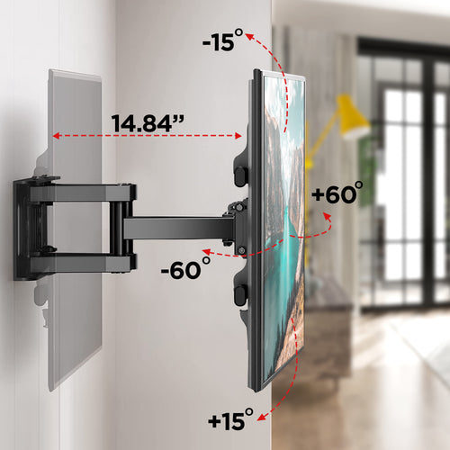 MountNova Full Motion TV Wall Mount | 32'' - 70 '' | heavy Duty